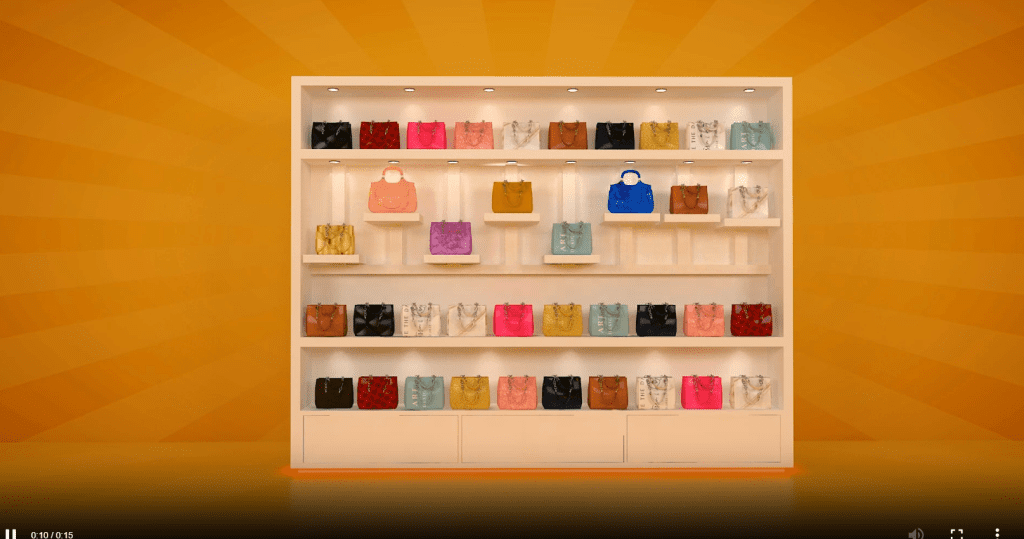 Hand Bag Display stand for shops